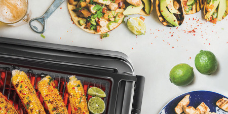 Chefman Carbon Fiber Electric Smokeless Indoor Grill