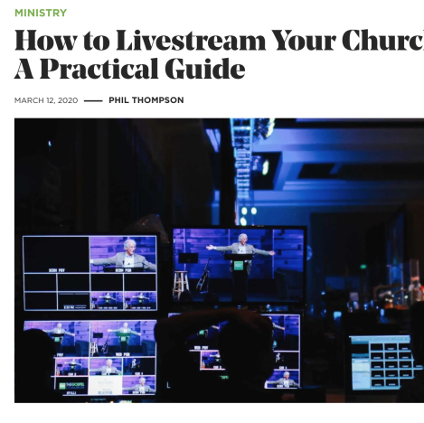 How to Livestream Your Church Service: A Practical Guide